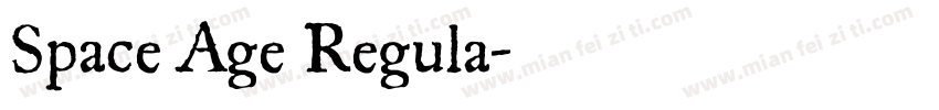 Space Age Regula字体转换
